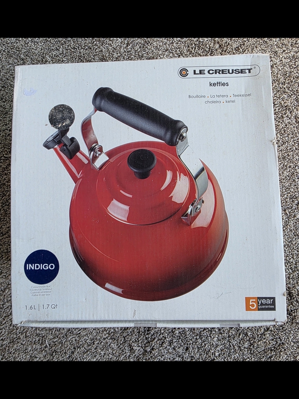 Le Creuset Indigo Whistling Tea Kettle
